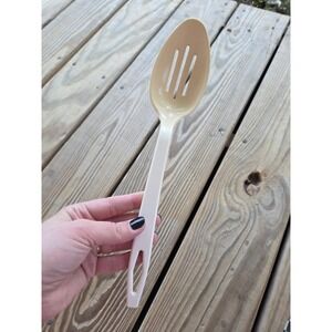 Vintage Tailor Made Slotted Spoon Nylon Ergonomic Handle